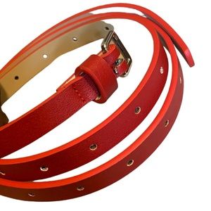 THIN PINK WAIST BELT w/ MULT. HOLES!!!